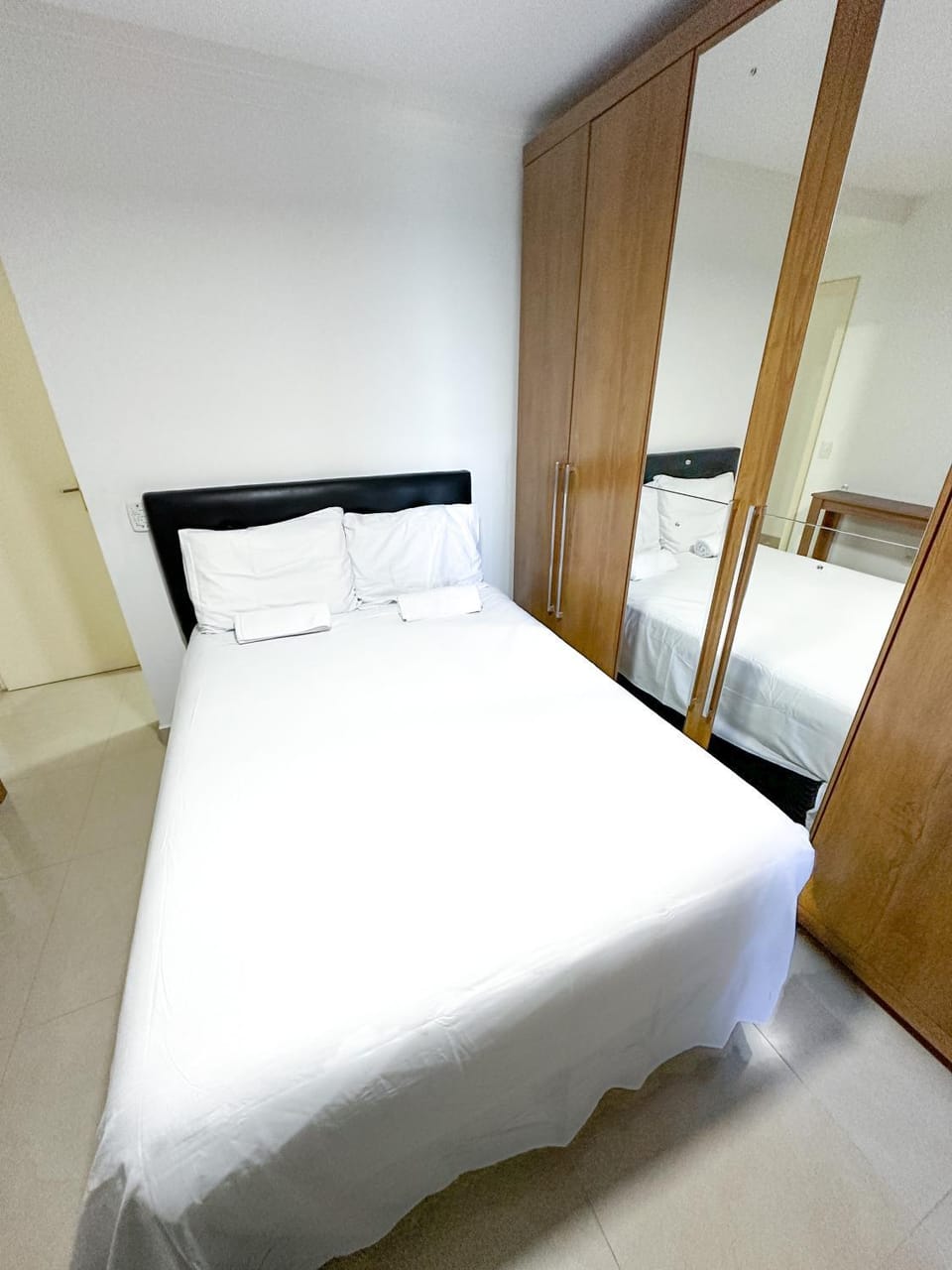 Bed, Photo of the whole room, Bedroom, towels, wardrobe