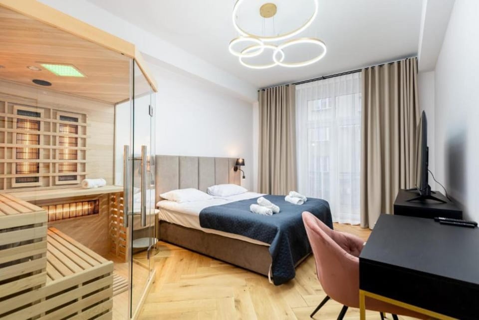 SPA bedrooms with Sauna&Bath and Free Parking Apartment in Krakow