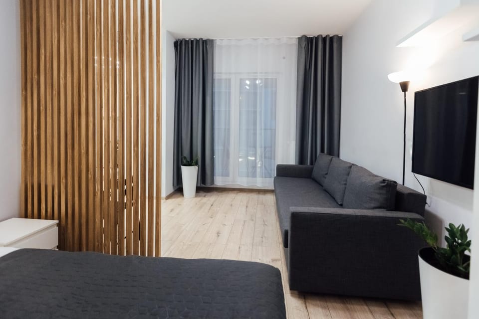 Bed, TV and multimedia, Living room, Seating area