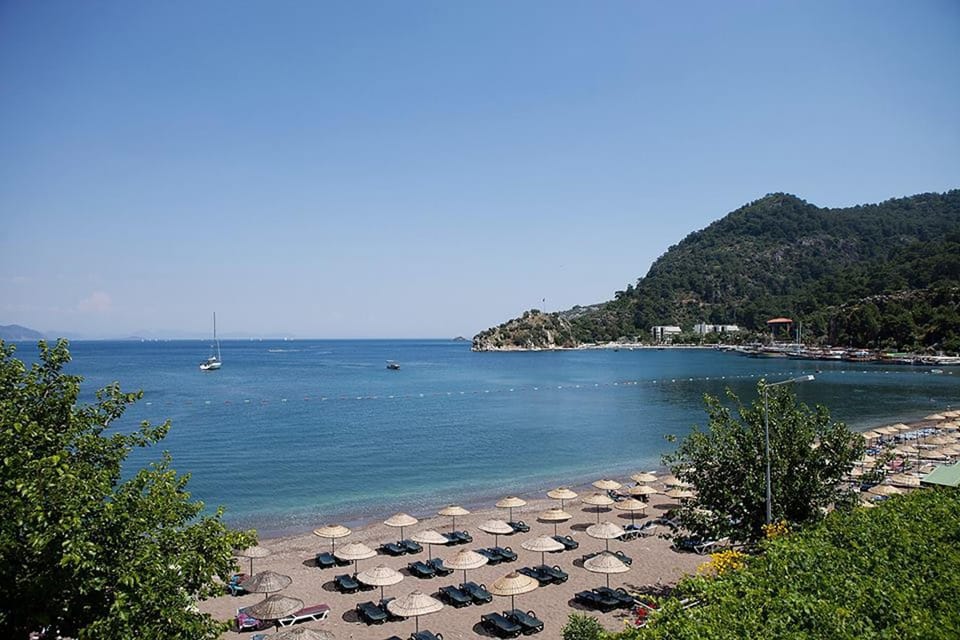 Beach, Mountain view, Sea view