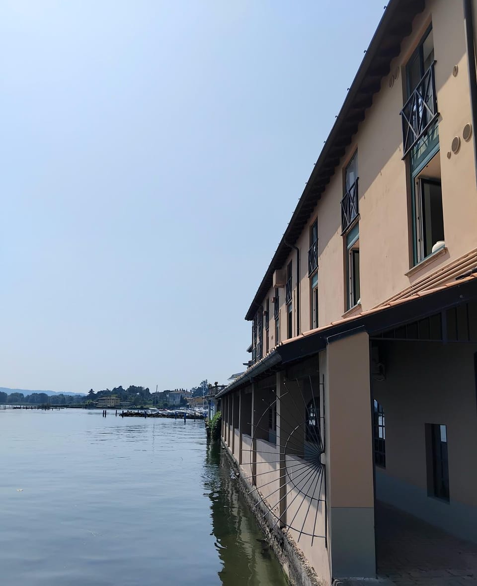 Property building, Natural landscape, Lake view