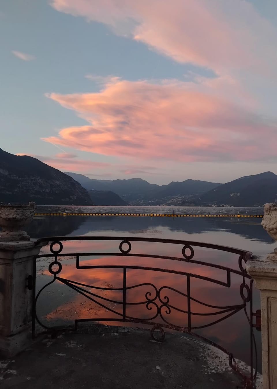 Nearby landmark, Natural landscape, Lake view, Sunset