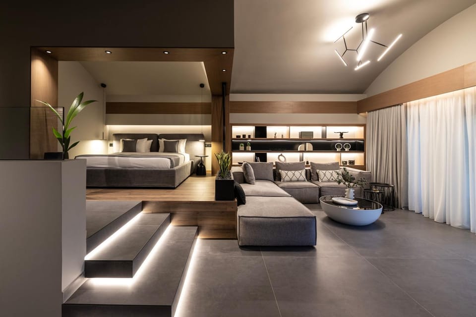 Living room, Bedroom