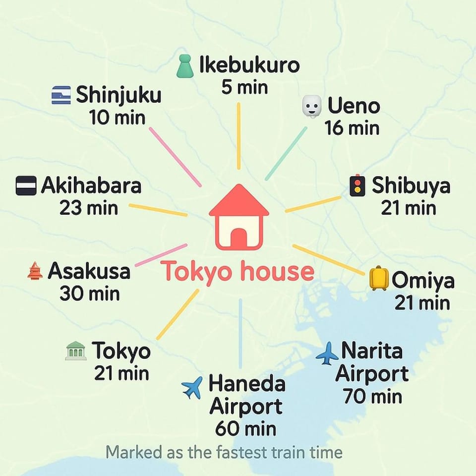 Tokyo House1 Best location in JUJO 2minutes walk to JR Jujo station Apartment in Saitama Prefecture
