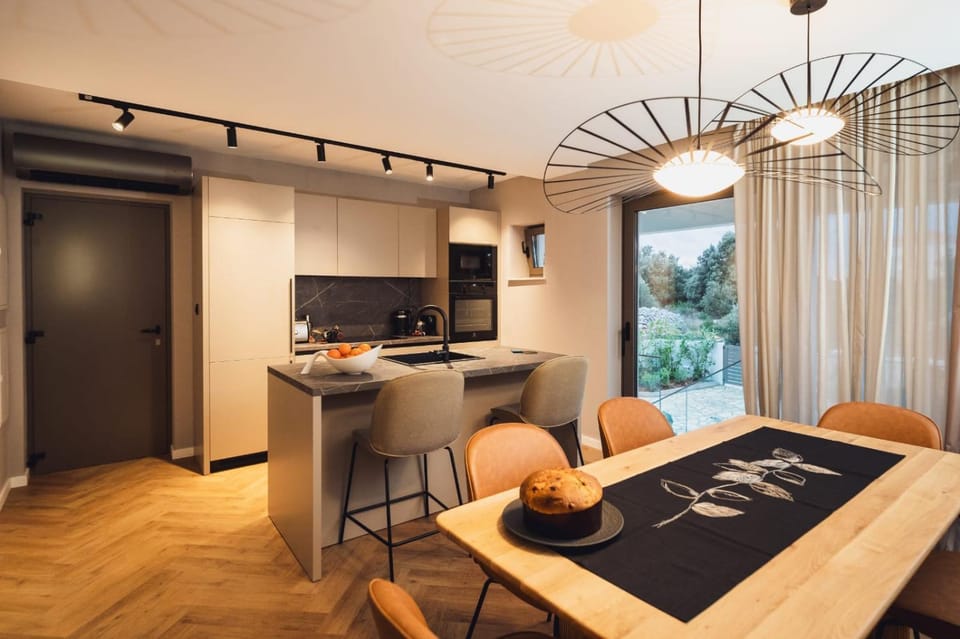 Kitchen or kitchenette, Dining area, minibar, pet friendly, stove
