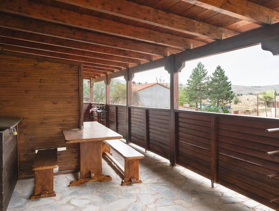 Traditional cosy chalet in Livadi Villa in Peloponnese, Western Greece and the Ionian