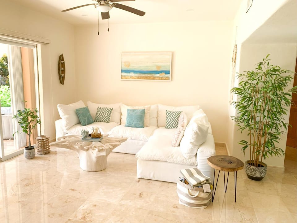 Living room, fireplace