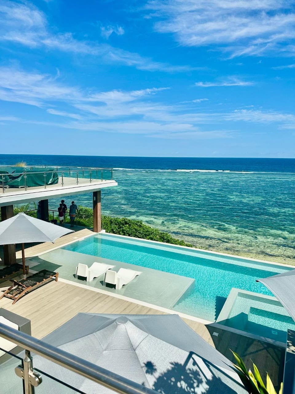 Day, Natural landscape, View (from property/room), Balcony/Terrace, Beach, Pool view, Sea view, Swimming pool, Swimming pool, sunbed