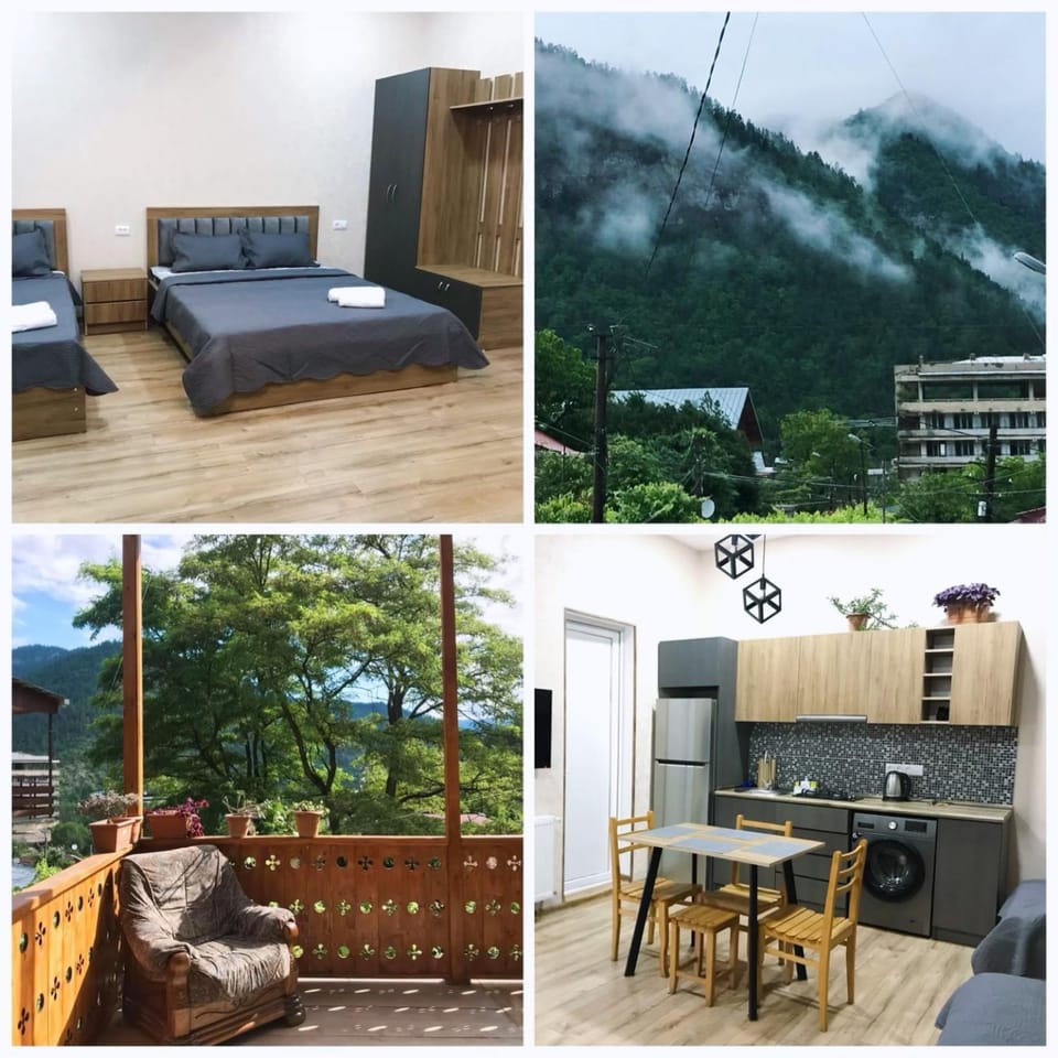 Natural landscape, Kitchen or kitchenette, Dining area, Mountain view