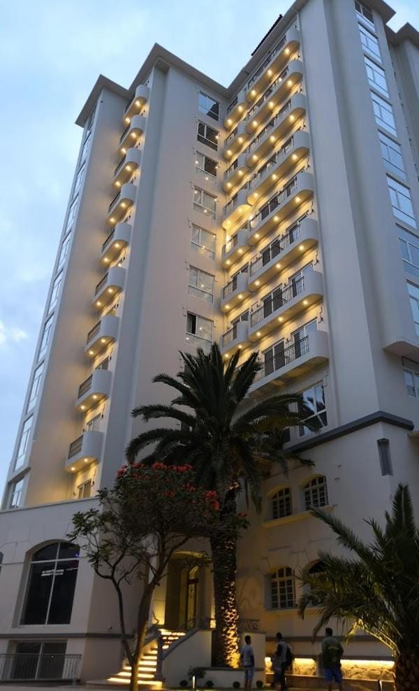 Property building, Facade/entrance, Location, Sunset