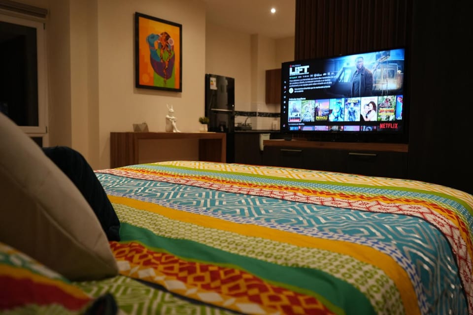 Bed, TV and multimedia
