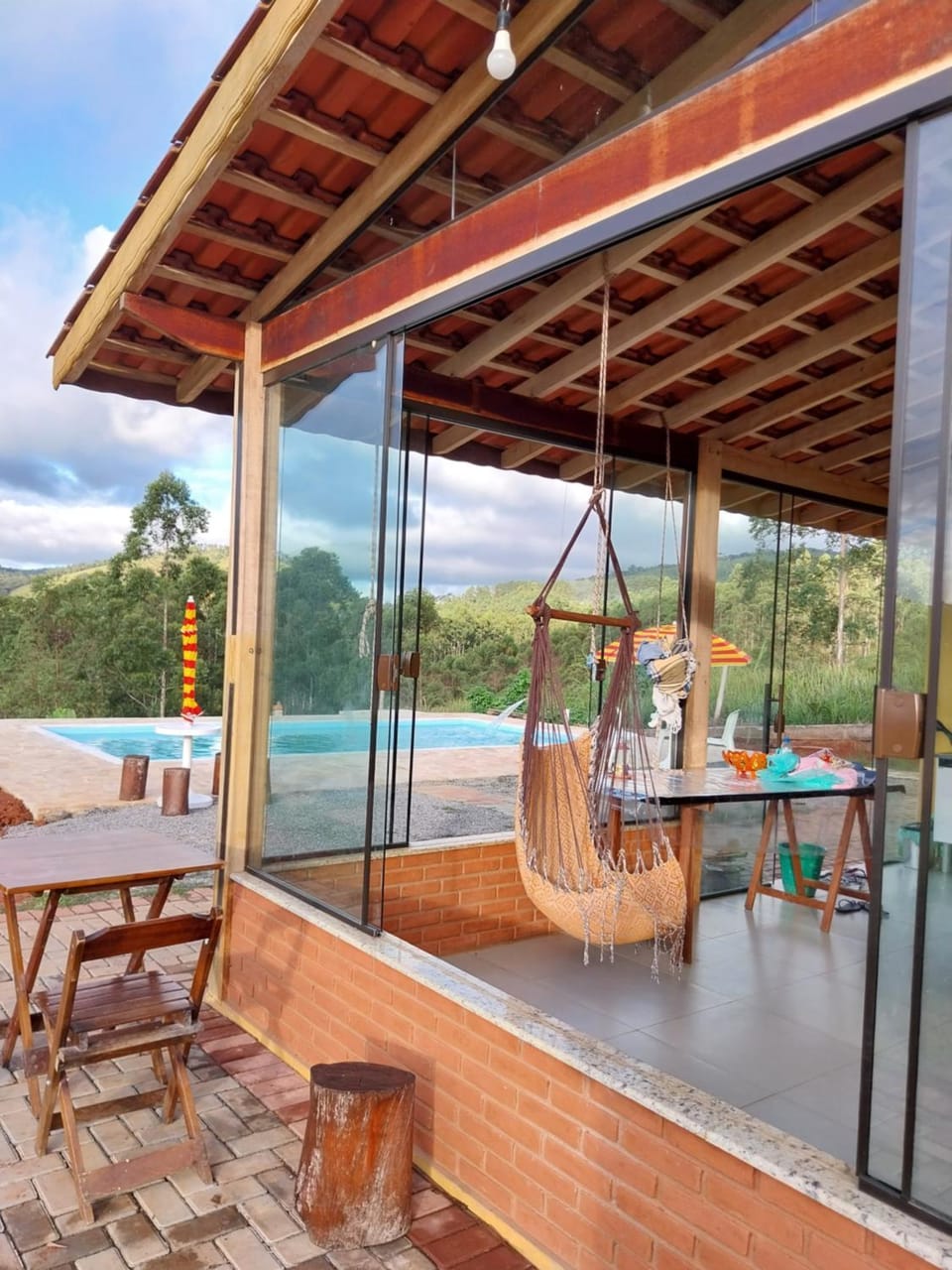 Patio, Day, Natural landscape, View (from property/room), Balcony/Terrace, Mountain view, Pool view, Swimming pool
