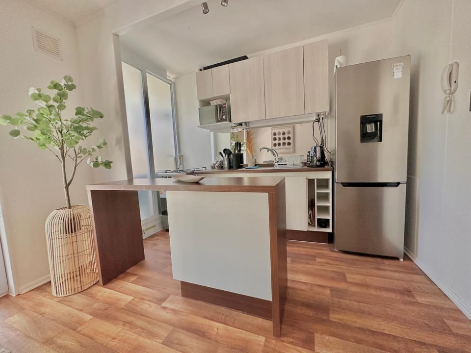 Kitchen or kitchenette, minibar