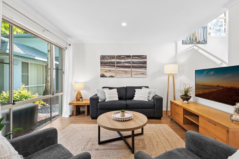 Bed, BBQ facilities, TV and multimedia, Balcony/Terrace, Living room, Seating area, Beach, Aqua park, Tennis court, Evening entertainment, Garden view, Swimming pool, Entertainment, young children, older children, Family, Parking, internet
