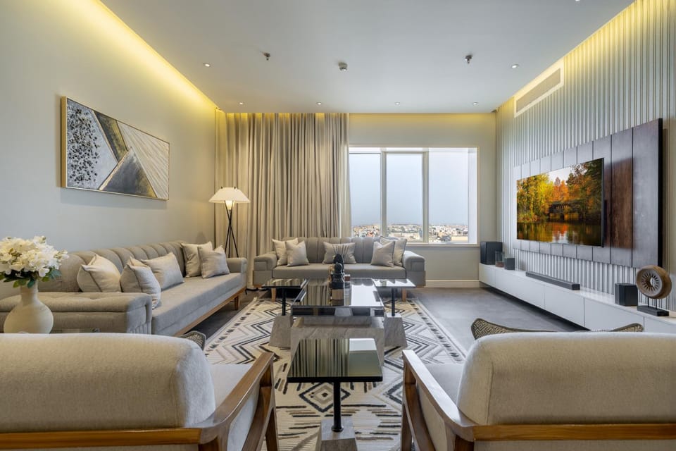 شقه باثاث مودرن تقع في برج سكني فاخر Apartment in Riyadh