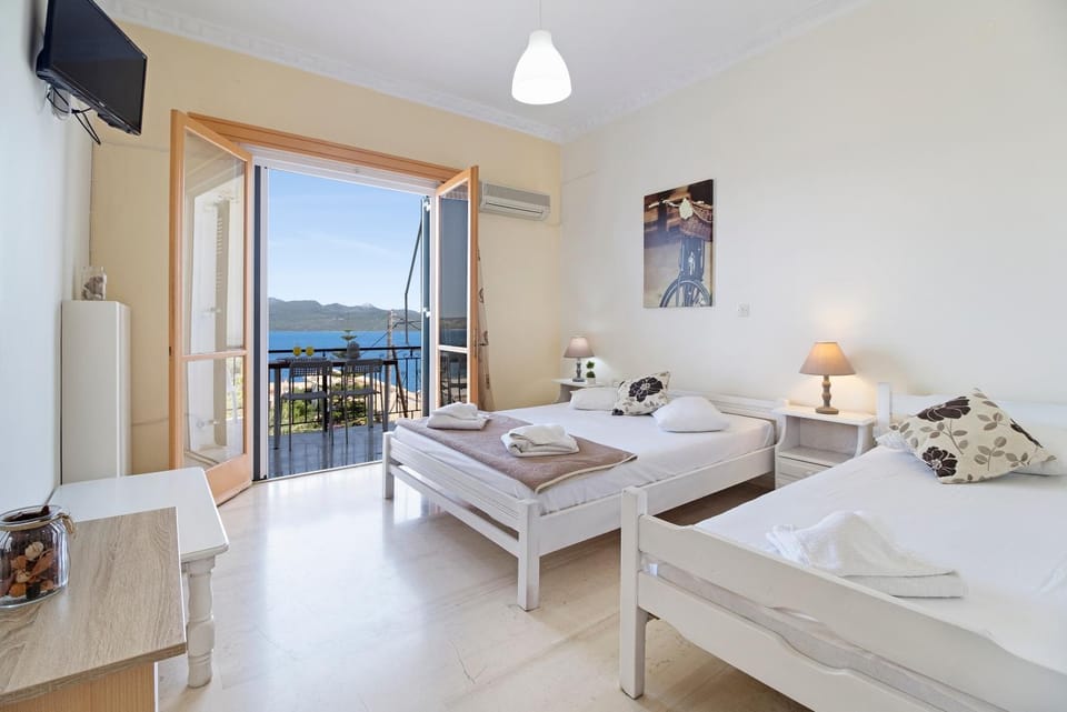 Property building, Living room, Bedroom