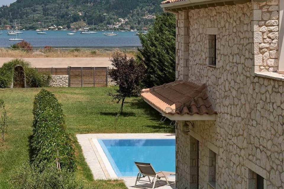 Property building, Living room, Swimming pool
