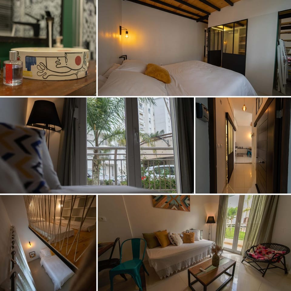 Bathroom, Living room, Bedroom, kitchen