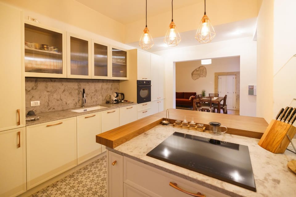 Dining area, oven, stove, kitchen