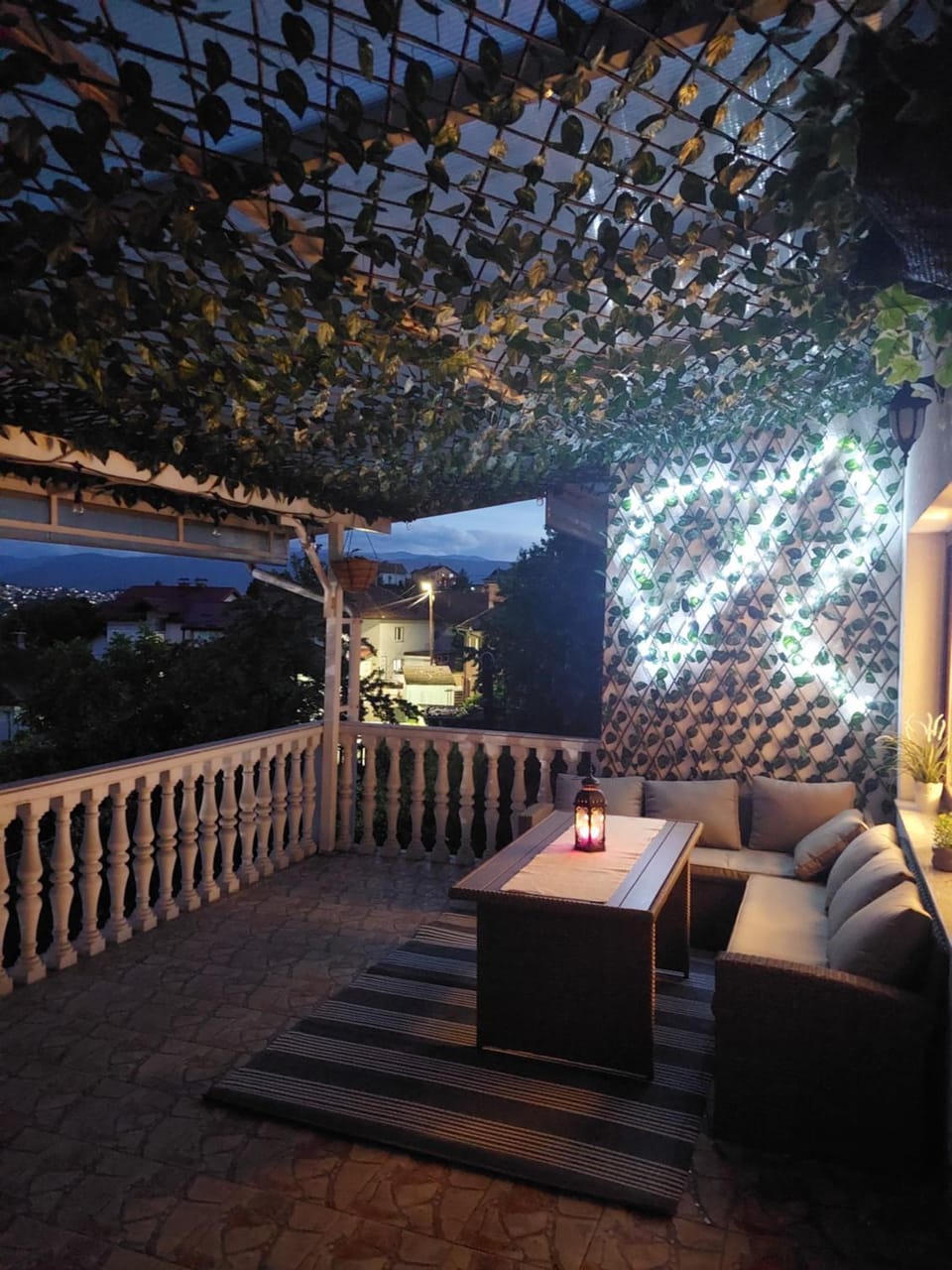 Night, Balcony/Terrace, Seating area