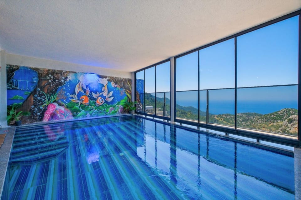 Natural landscape, Pool view, Sea view, Swimming pool