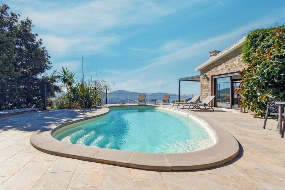 Property building, Living room, Swimming pool