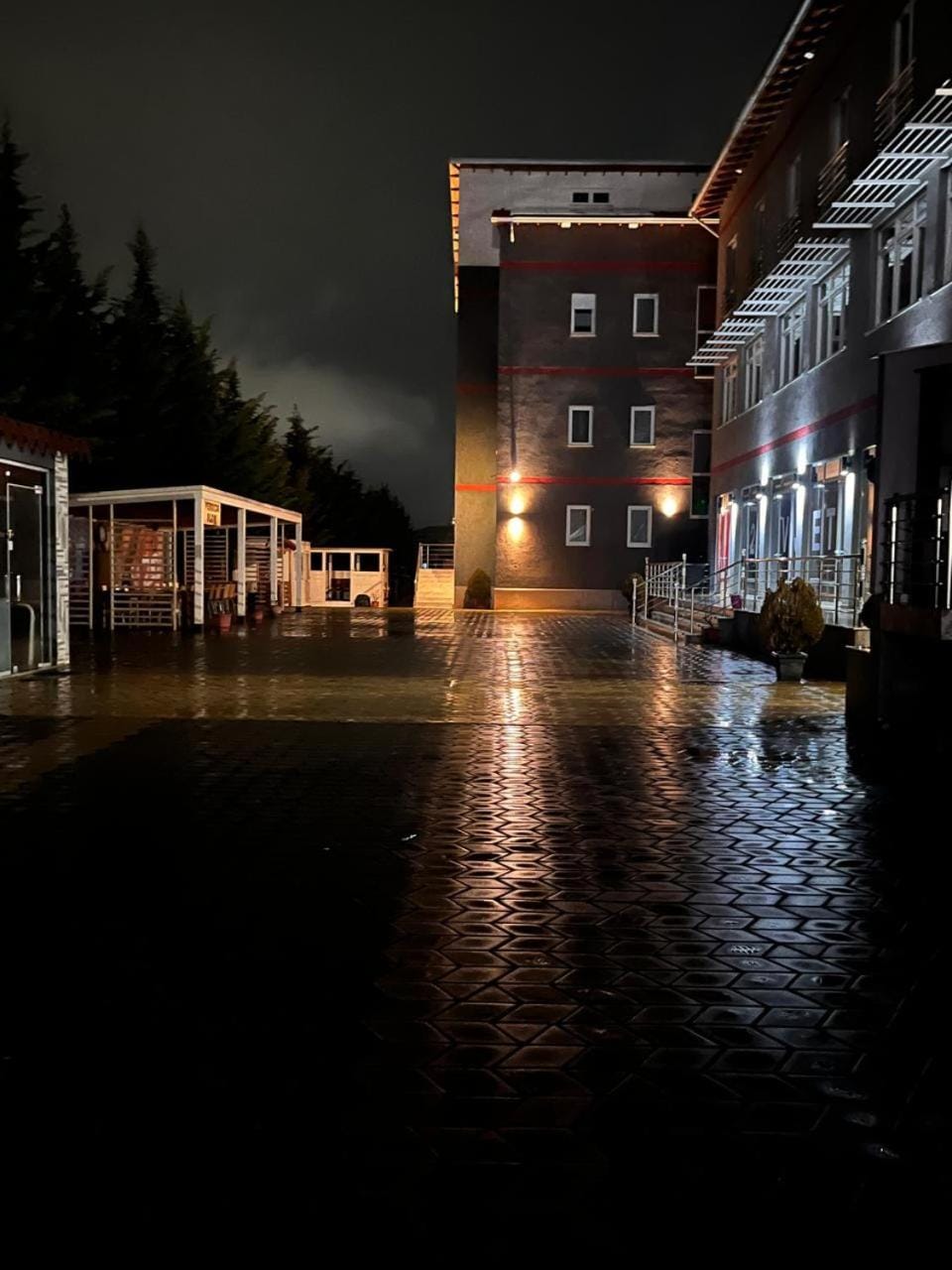 Property building, Night, Natural landscape