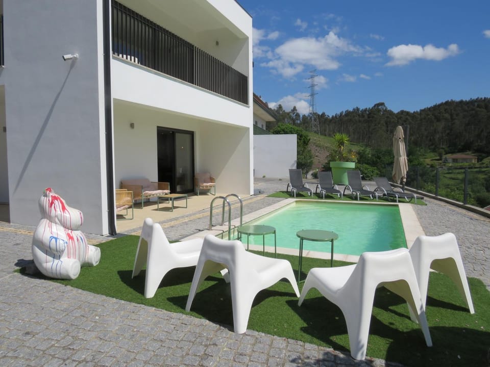Pool view, Swimming pool, sunbed