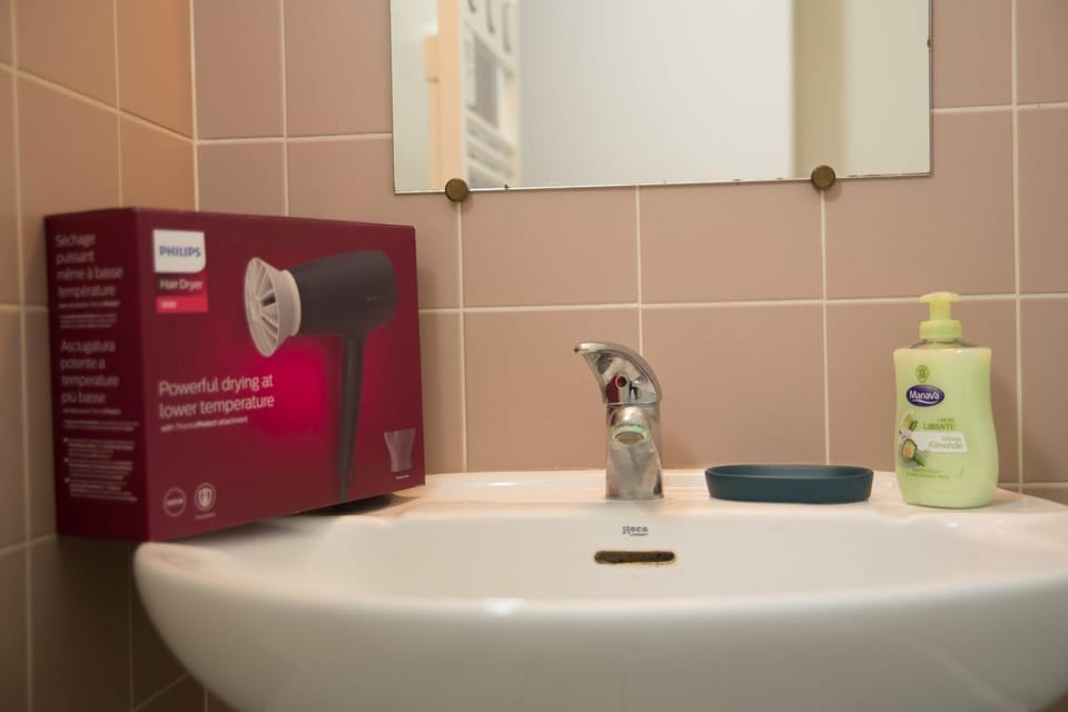 Bathroom, hair dryier