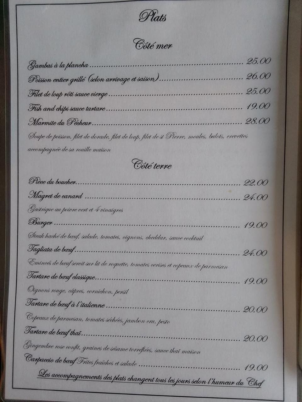 Restaurant/places to eat