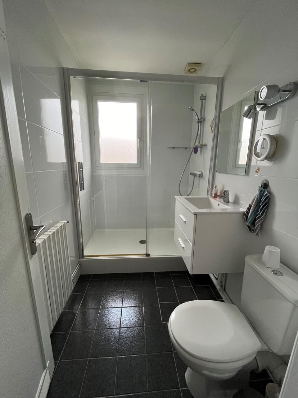 Shower, Toilet, Bathroom, towels