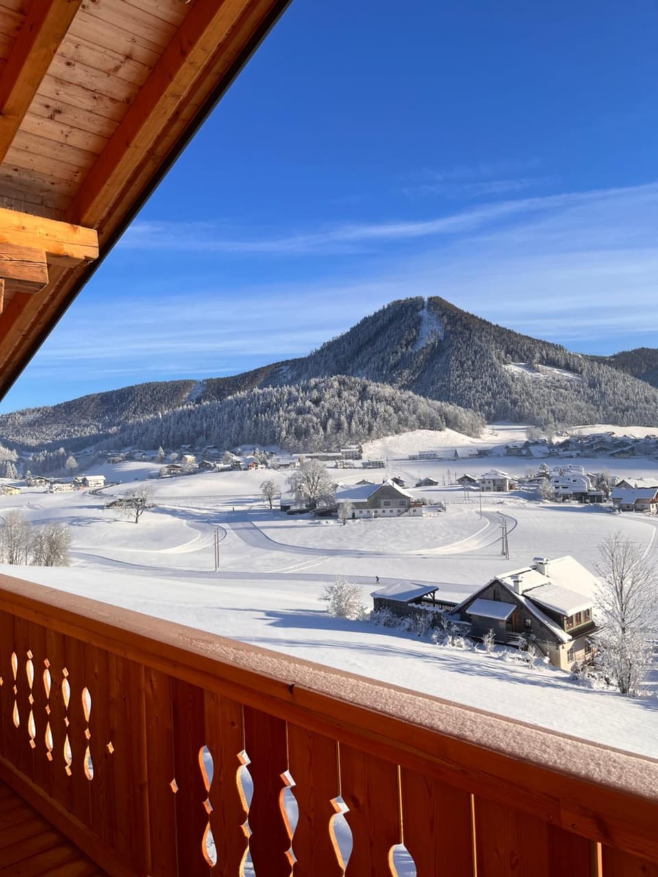 Winter, Balcony/Terrace, Mountain view