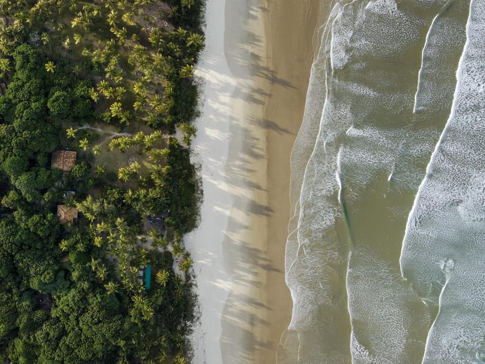 Natural landscape, Bird's eye view, Beach, Sea view