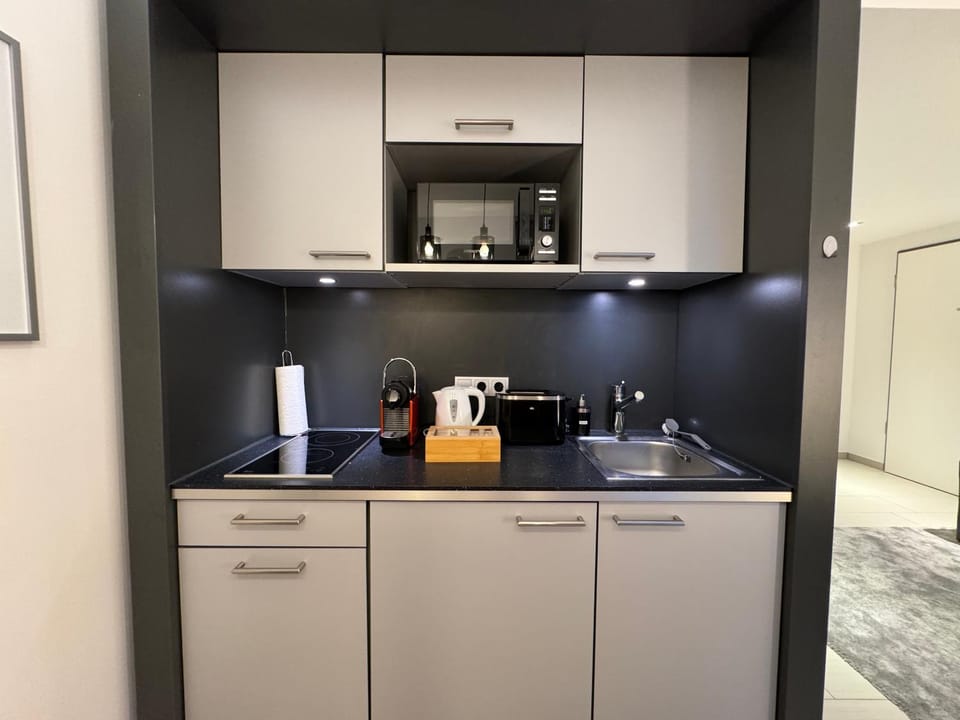 Coffee/tea facilities, Kitchen or kitchenette, minibar, pet friendly, stove