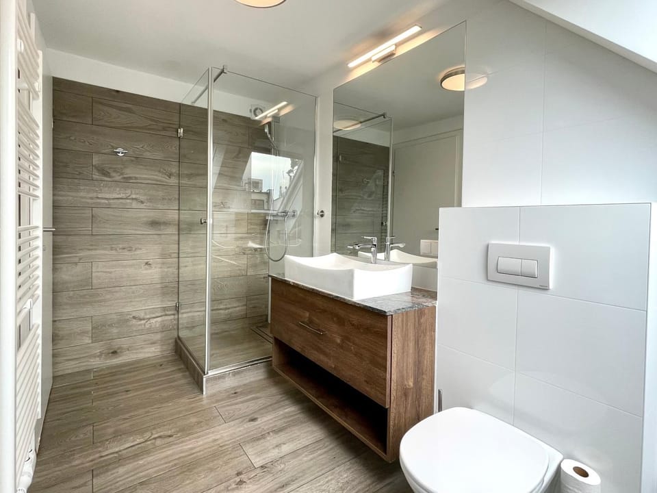 Shower, Toilet, Bathroom, towels