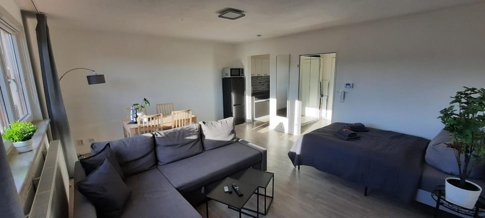 Bed, TV and multimedia, Living room, Photo of the whole room, Seating area