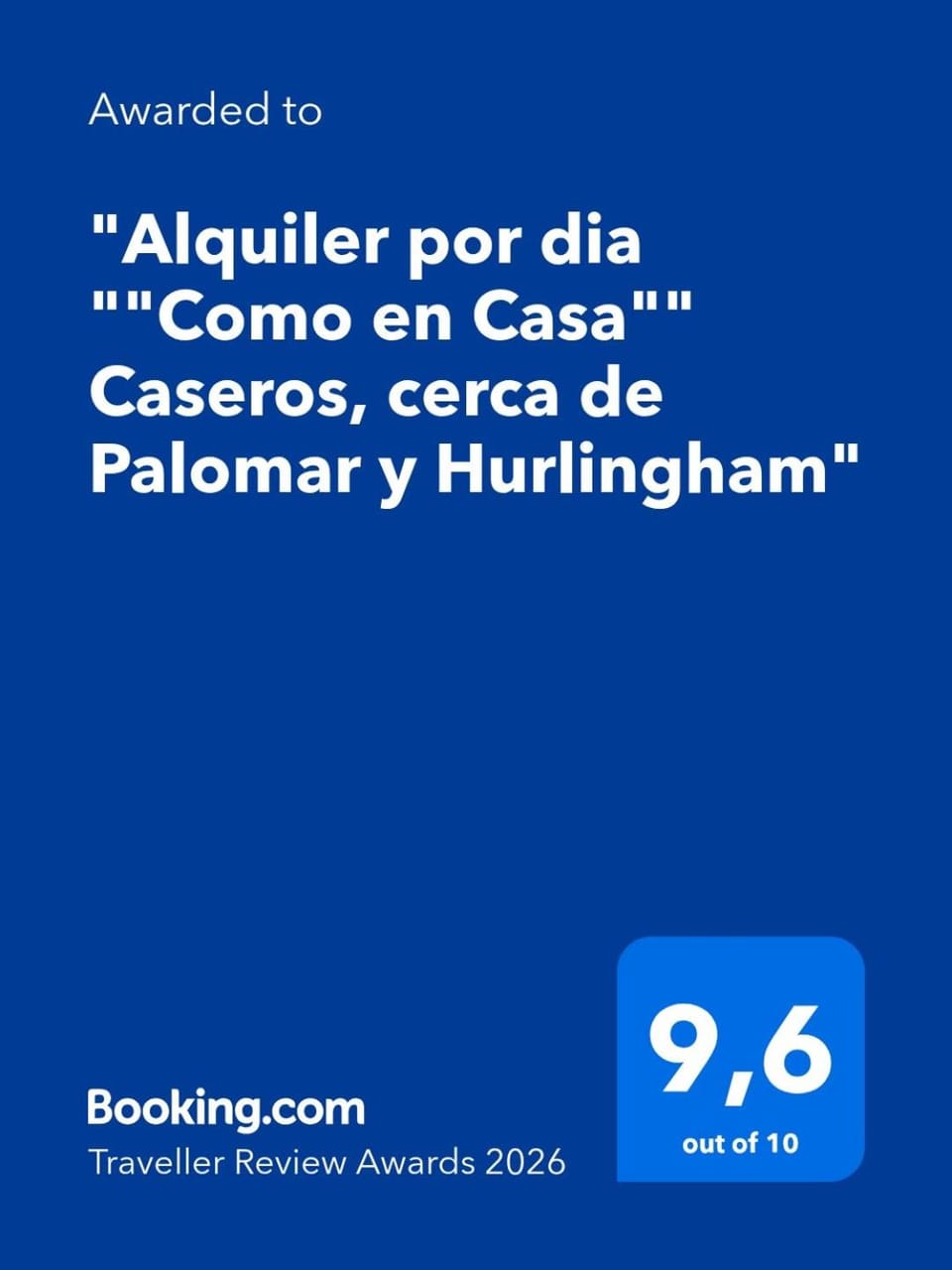 Alquiler por dia "Como en Casa" Caseros, cerca de Palomar y Hurlingham Apartment in Buenos Aires Province