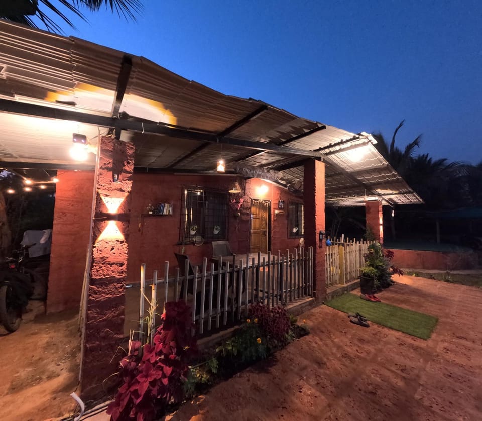 Patio, Night, Garden view