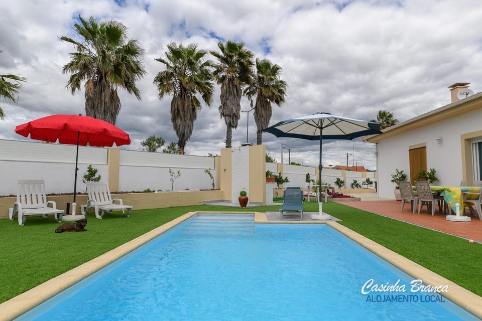 Property building, Patio, Day, Garden, Garden view, Pool view, Swimming pool, sunbed