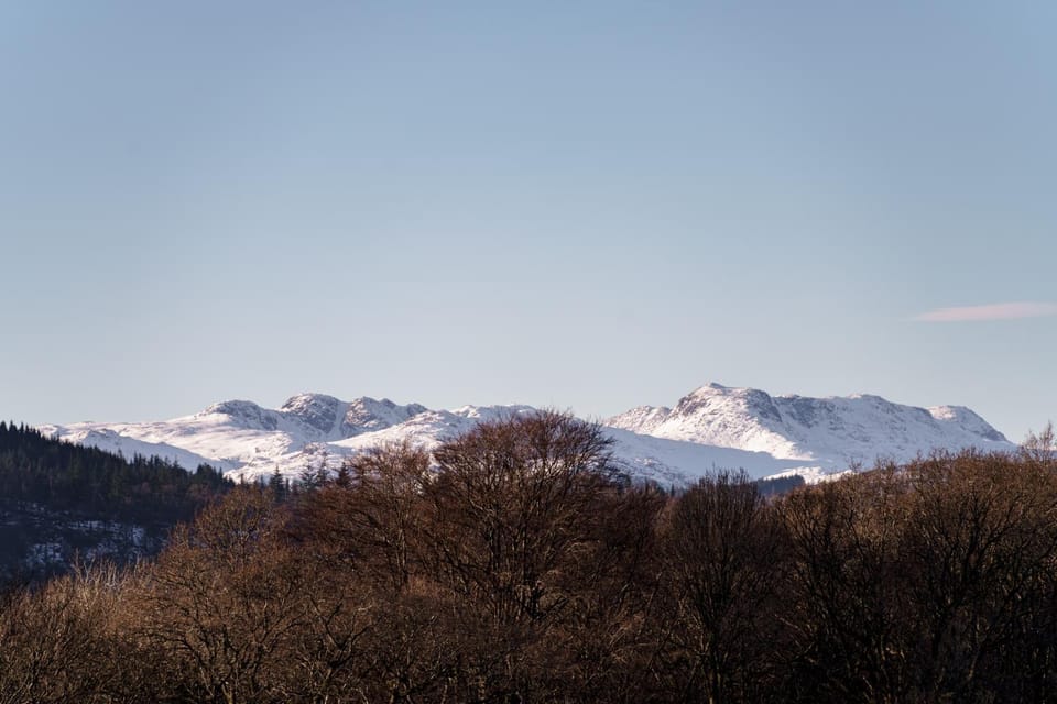 Day, Natural landscape, Winter, Mountain view