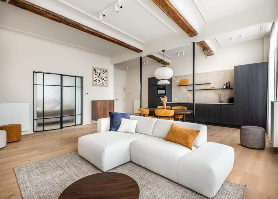 Stylishly renovated apartment with city view Apartment in Ghent