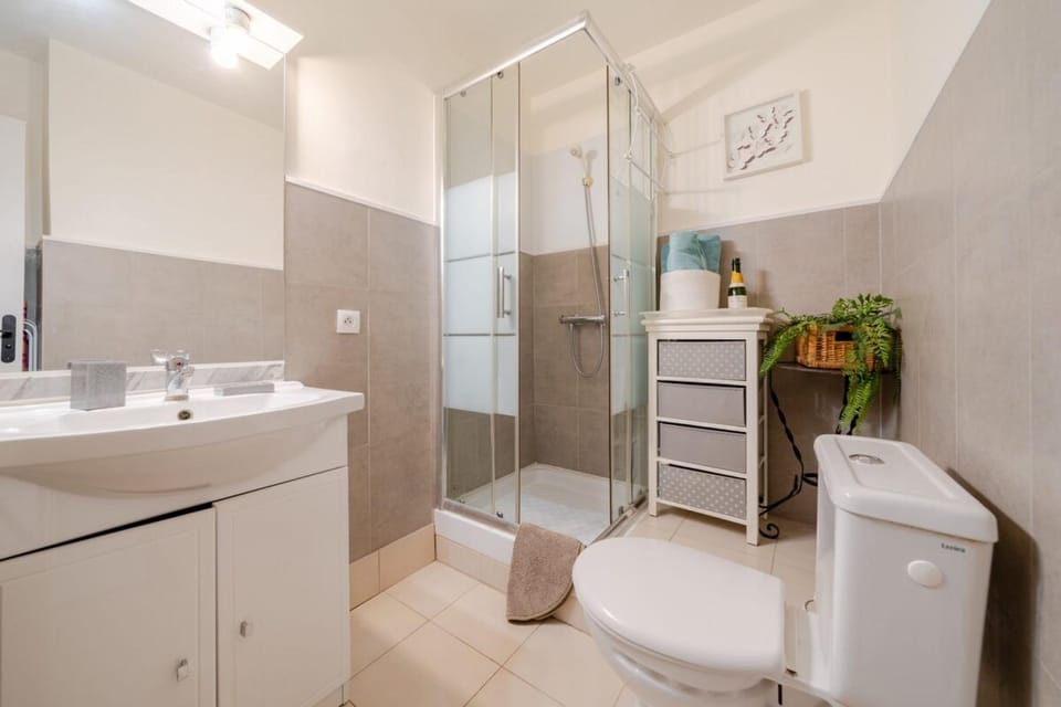 Shower, Toilet, Bathroom, towels