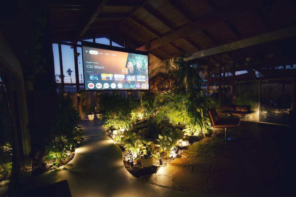 Night, Garden, Garden view, Entertainment