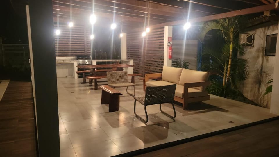 Night, Living room, Seating area