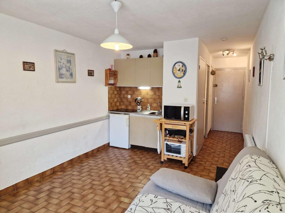 T2 au cœur de Marseillan Plage avec terrasse, parking privé, proche commodités et animaux acceptés - FR-1-387-202 Apartment in Marseillan