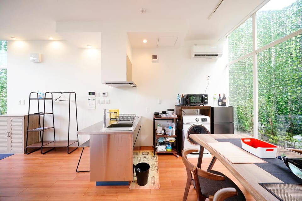 Kitchen or kitchenette, Living room, Dining area