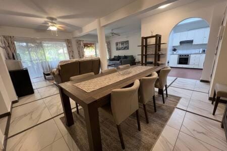 Kitchen or kitchenette, Living room, Dining area