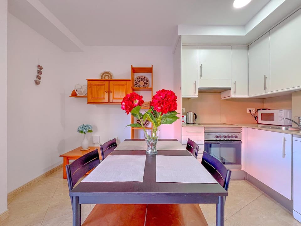 Living room, kitchen