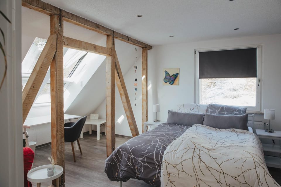 Property building, Living room, Bedroom