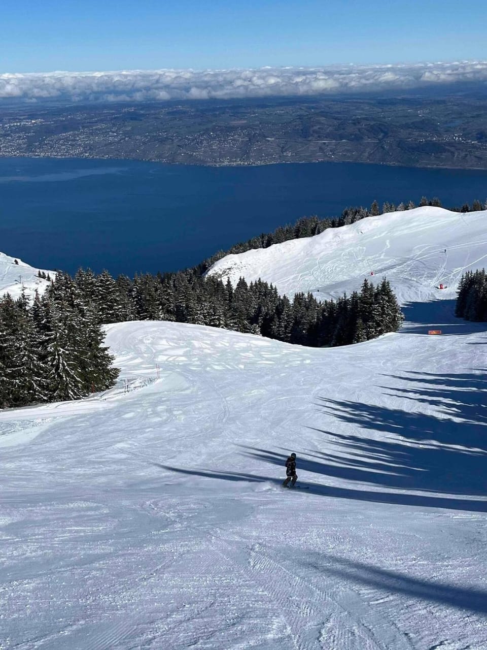 Natural landscape, Winter, Skiing